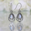 Moonstone Earring-Shooting Stars