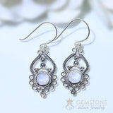 Moonstone Earring-Silent Passion - Gemstone Silver Jewelry