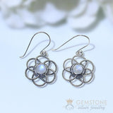Moonstone Earring-Spectra - Gemstone Silver Jewelry
