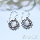 Moonstone Earring-Sublime Deity - Gemstone Silver Jewelry