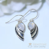Moonstone Earring-Superb Deux - Gemstone Silver Jewelry