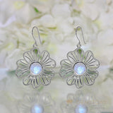 Moonstone Earring-Sylvan Aurora - Gemstone Silver Jewelry