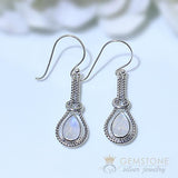 Moonstone Earring-Valour - Gemstone Silver Jewelry