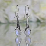 Moonstone Earring-Callisto - Gemstone Silver Jewelry