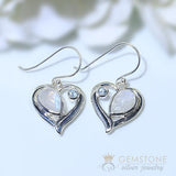 Moonstone Earring-Cosmic Love - Gemstone Silver Jewelry