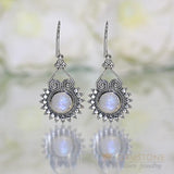 Moonstone Earring-Indie Moon - Gemstone Silver Jewelry