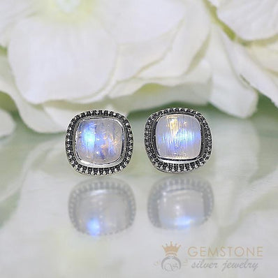 Moonstone Studs-Ravishing Moon