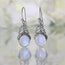 Moonstone Earring-Secret Leaves
