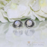 Moonstone Studs-Whirlpool