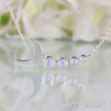 Moonstone Necklace-Cupid Moon - Gemstone Silver Jewelry