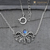 Moonstone Necklace-Ethereal Light - Gemstone Silver Jewelry