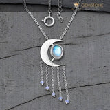 Moonstone Necklace-Magic Moon - Gemstone Silver Jewelry