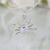 Moonstone Necklace-Marvelous Moonbeams - Gemstone Silver Jewelry