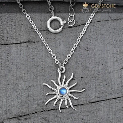 Moonstone Necklace-Marvelous Moonbeams - Gemstone Silver Jewelry