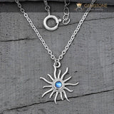 Moonstone Necklace-Marvelous Moonbeams - Gemstone Silver Jewelry