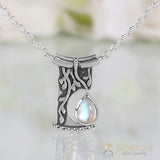 Moonstone Necklace-Night Soul - Gemstone Silver Jewelry