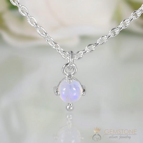 Moonstone Necklace-Moon Desire - Gemstone Silver Jewelry