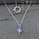 Moonstone Necklace-Moon Desire - Gemstone Silver Jewelry