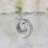 Moonstone Necklace-Wild Moon - Gemstone Silver Jewelry
