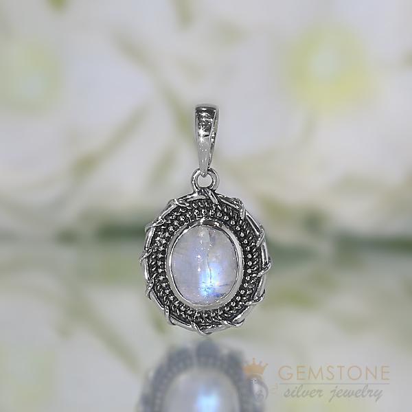 Moonstone Pendant-Centurion - Gemstone Silver Jewelry