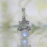 Moonstone Pendant-Colossal Lure - Gemstone Silver Jewelry