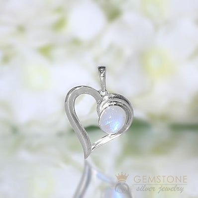 Moonstone Pendant-Cupid - Gemstone Silver Jewelry