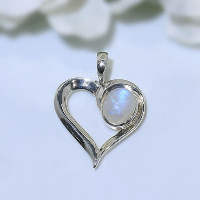 Moonstone Pendant-Cupid - Gemstone Silver Jewelry