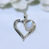 Moonstone Pendant-Cupid - Gemstone Silver Jewelry