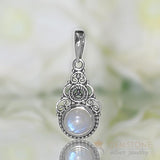 Moonstone Pendant-Enchanting Poem - Gemstone Silver Jewelry