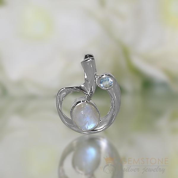 Moonstone Pendant-Eternal Love - Gemstone Silver Jewelry