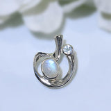 Moonstone Pendant-Eternal Love - Gemstone Silver Jewelry