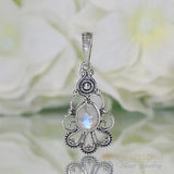 Moonstone Pendant-Lunar Vigor - Gemstone Silver Jewelry