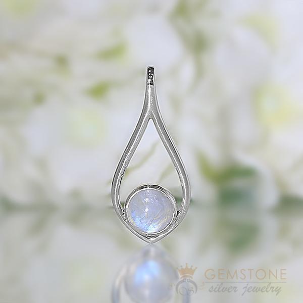 Moonstone Pendant-Moonchild - Gemstone Silver Jewelry