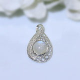 Moonstone Pendant-Patrician - Gemstone Silver Jewelry