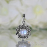 Moonstone Pendant-Scynthia - Gemstone Silver Jewelry