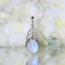 Moonstone Pendant-Secret Leaves