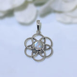 Moonstone Pendant-Spectra - Gemstone Silver Jewelry