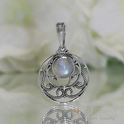 Moonstone Pendant-Tempting Tribute - Gemstone Silver Jewelry