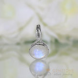 Moonstone Pendant-Twisted Tale - Gemstone Silver Jewelry