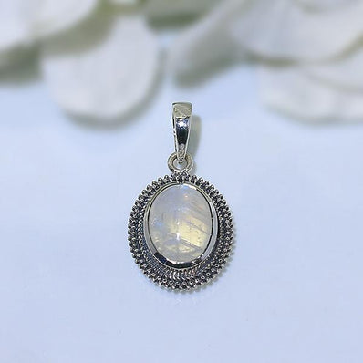 Moonstone Pendant-Virtue Of Moon - Gemstone Silver Jewelry