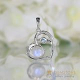 Moonstone Pendant-Compassion - Gemstone Silver Jewelry