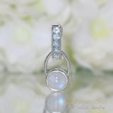 Moonstone Pendant-Love Locked - Gemstone Silver Jewelry