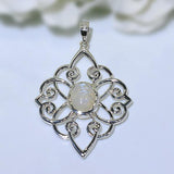 Moonstone Pendant-Rays of The Moon - Gemstone Silver Jewelry