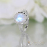 Moonstone Ring-Orb Of Night - gemstonesilverjewelryus