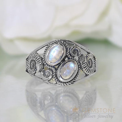 Moonstone Ring-Watchful Protector