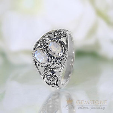 Moonstone Ring-Watchful Protector