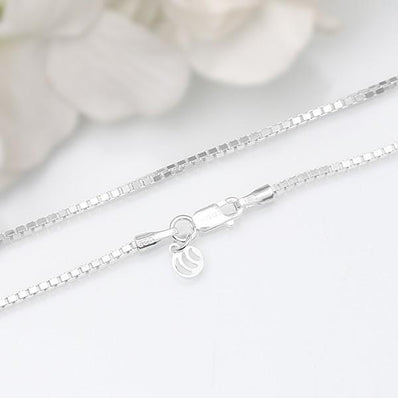 Sterling Silver Chain-Interlocked Boxes