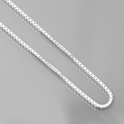 Sterling Silver Chain-Interlocked Boxes