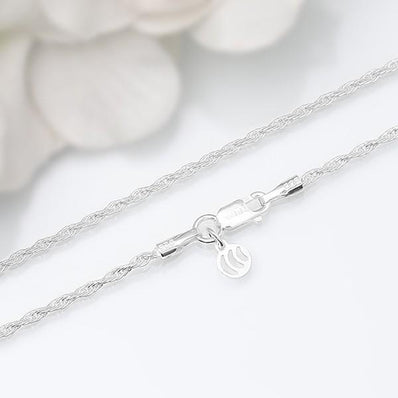 Sterling Silver Chain-Twisted Silver - gemstonesilverjewelryus