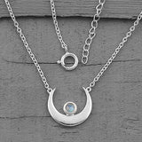 Moonstone Necklace-Night Warrior - Gemstone Silver Jewelry